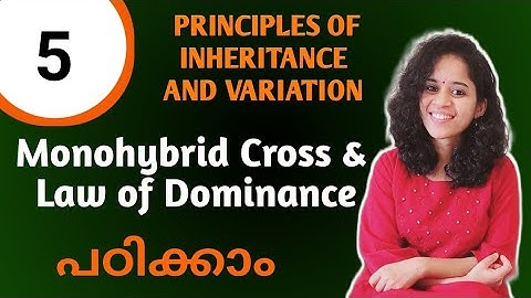 MONOHYBRID CROSS- PRINCIPLES OF INHERITANCE AND VARIATION /NCERT /NEET BIOLOGY /12/ MALAYALAM