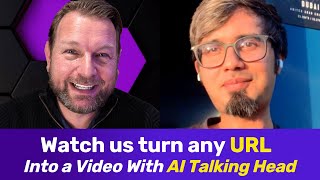 Watch Us Turn Any Website or URL Into a Videos With AI Talking Head