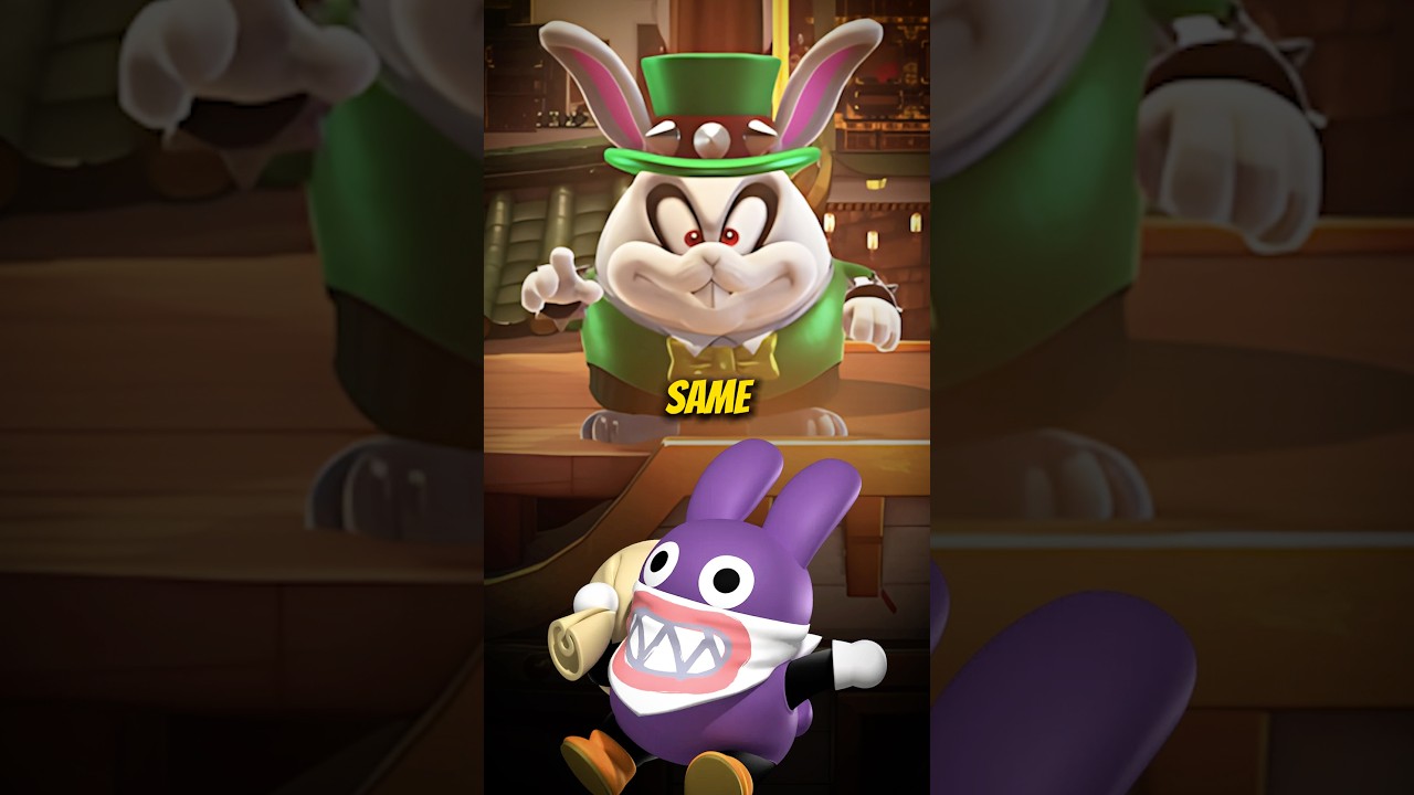 The TRUE identity of Nabbit! #supermario #mariobros #nintendo #bowserjr #ravingrabbids