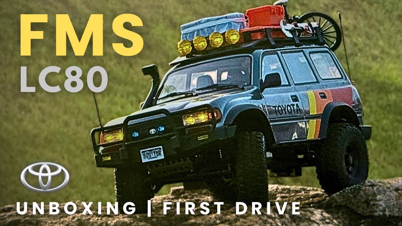 FMS fcx10 Toyota lc80 🐘 | Unboxing & First Drive 🇱🇰