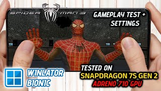 Spider-Man 3 On Android Winlator Bionic Gameplay Test Tutorial Snapdragon 7S Gen 2