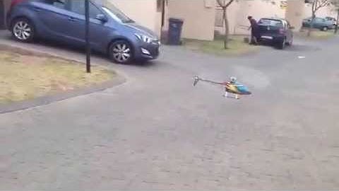 Trex 550E V3 maiden hover