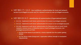NIST 800 171 and 800 53: Multi-Factor Authentication and where does SMS fit in