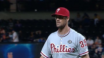 PHI@NYM: Hamels fans eight over eight scoreless