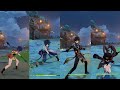 Polearm Comparison [Hu Tao, Xiao, Zhongli, xiangling attack animation]