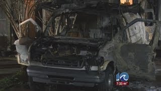 Generator causes van to explode