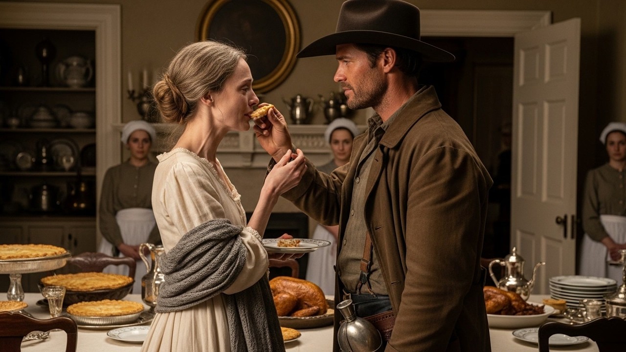 Banker's Wife Was Starving In A House Full Of Food, Cowboy Fed Her When Her Husband Wasn't Looking