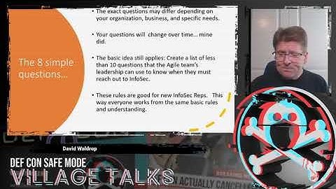 David Waldrop - The DevOps & Agile Security Toolkit - DEF CON 28SM AppSec