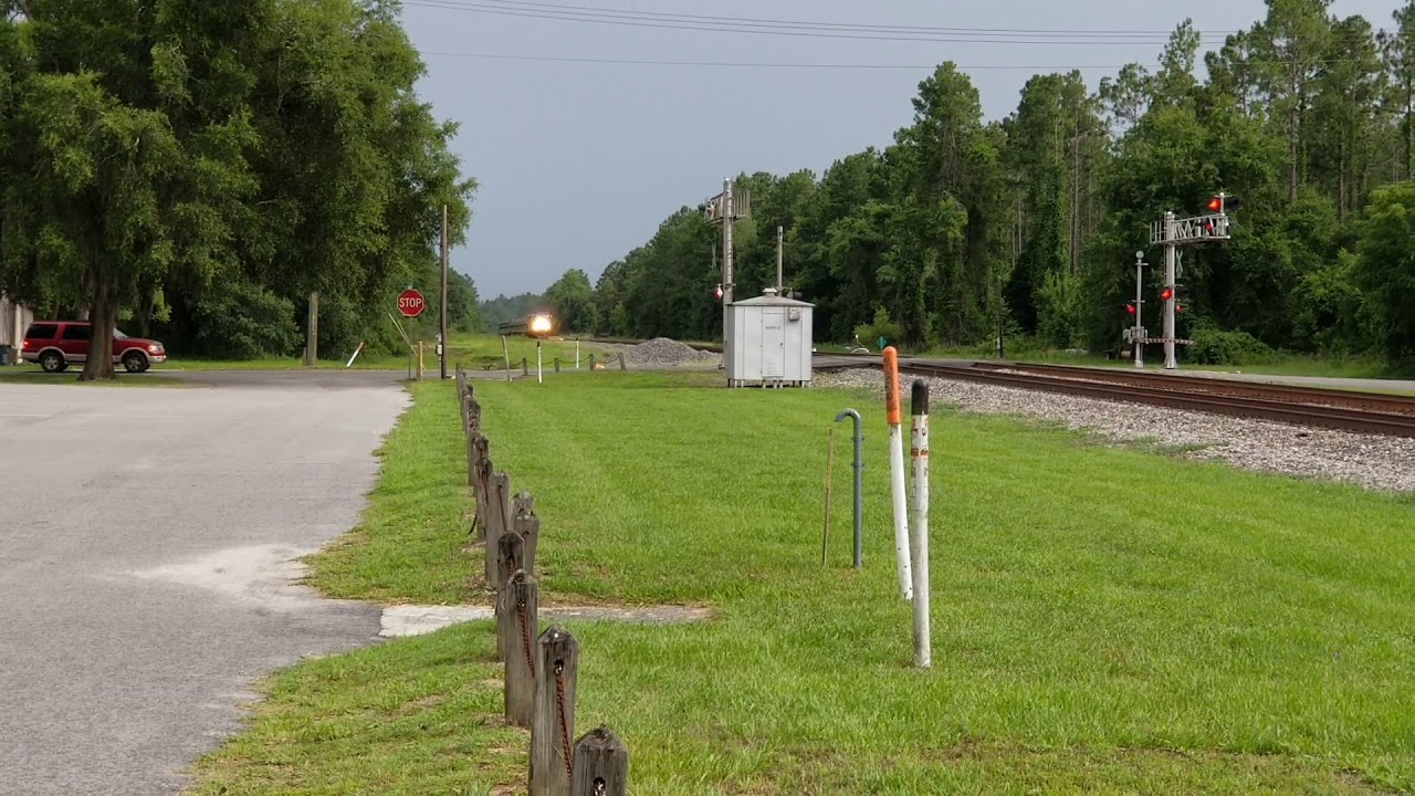 Northbound Amtrak train at folkston ga YouTube
