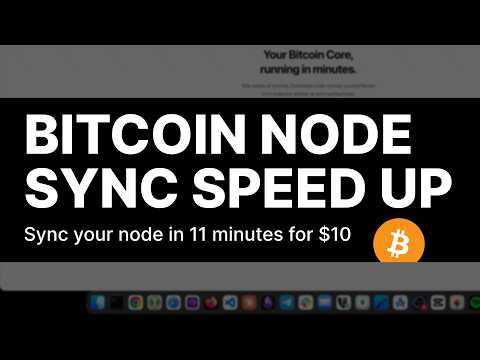 How to Speed Up Bitcoin Node Sync (Bitcoin Core 31.0)