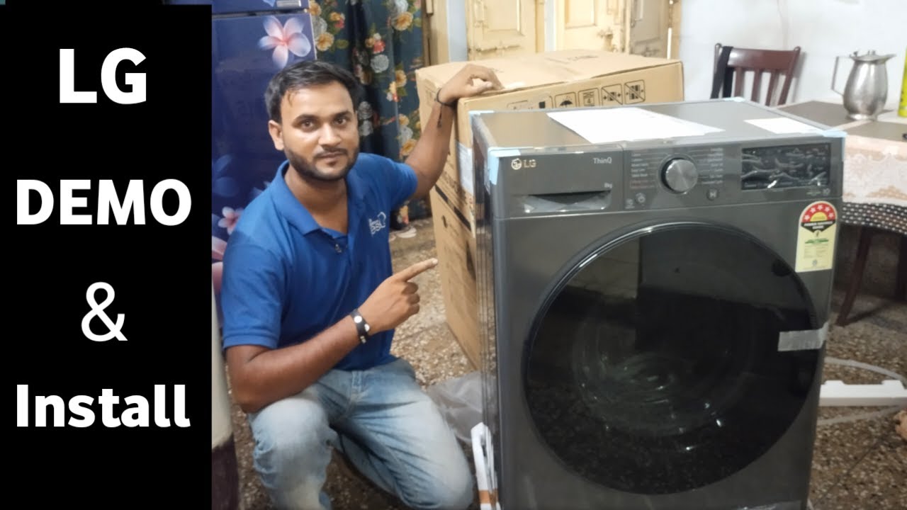 Lg front load washing machine demo YouTube
