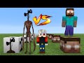 SİREN KAFA VS HEROBRINE ŞANS BLOKLARI 😱 - Minecraft (Siren Head vs Herobrine)