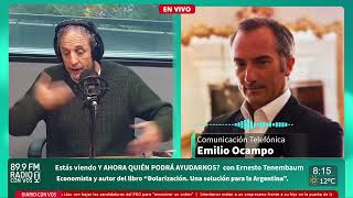 Emilio Ocampo se cruzó a Tenembaum y explicó por qué está a favor de la dolarización en el país
