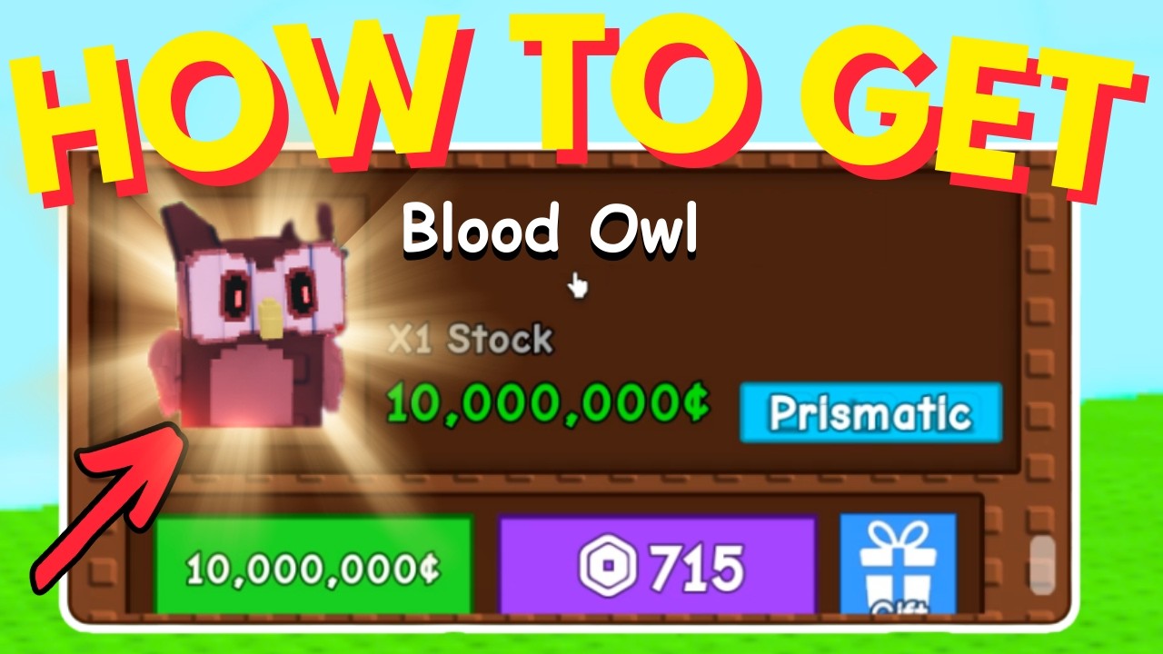 How To Get Blood Owl Grow A Garden Roblox - YouTube