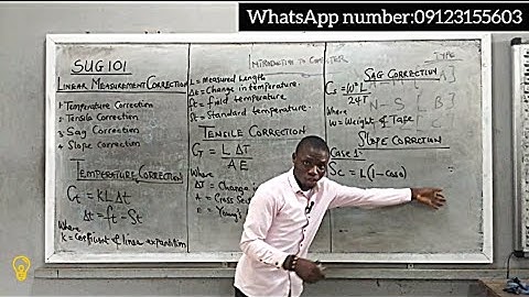 SURVEYING (Linear measurements correction).#survey #civilengineering  #excellentlinkacademy