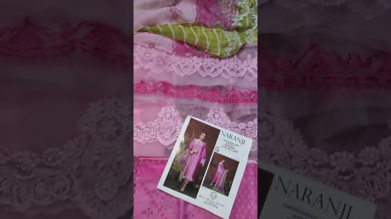 NARANJI  LAWN WITH EMBROIDERED CHIFFON DUPATTA BY CHARIZMA