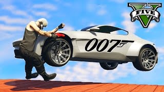 GTA V Online: PARKOUR vs CARRO 007 - FICOU MUITO FÁCIL!!!