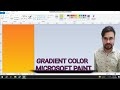How to make gradient color in Microsoft paint?