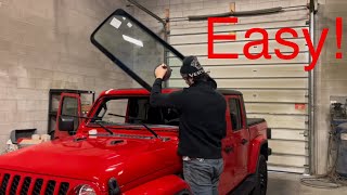 Jeep Gladiator Windshield Replacement! With tips and tricks! Easy DIY