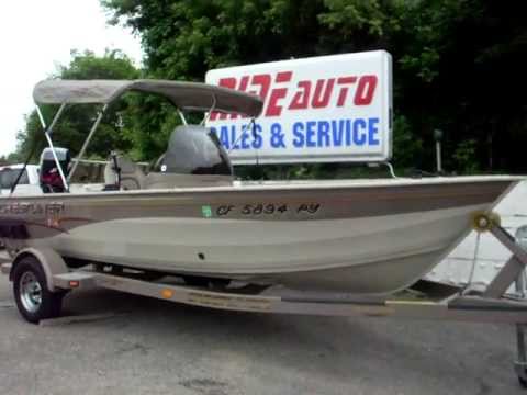 2003 CRESTLINER 16 foot fishing boat, Mercury 4 stroke EFI 