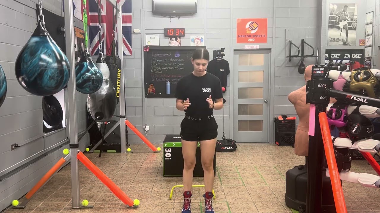 Réception boîte plio + saut haie