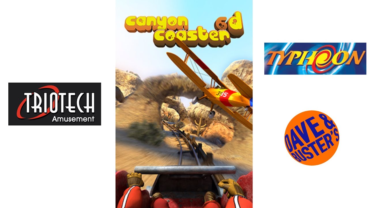 Canyon Coaster - Typhoon - Triotech - Dave & Buster's Orlando 🎢🏔