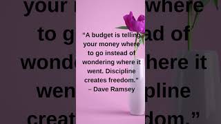 Budget Like a Pro: Dave Ramsey’s Secret to Financial Freedom! #investinyourself #moneyhacks
