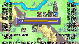 Fire Emblem Hax Enemies - Ch32
I went for a different approach on this map and I went for a lowturn, and without a doubt this chapter would be the hardest so far, huge load of promoted enemies, and nearlly all of them have silver weapons.
So in order to achieve a lowturn and get all items, I divided my team the following way: Florina and Matthew went Thors Ire and then to Limstella and also got a warp boost, Vaida got a warp boost to clear Florinas way and get Renault, Marcus and Guy went for the Talisman and finally Pent and Priscilla made rescue and warp chains so Hector could get the Nosferatu and then Seize the gate. In the process, I lost both Warp and Rescue staves. Oh and also Serra came in handy to use a Barrier Staff use on Vaida and Hammerne on the warp staff. And at the end Florina went for a Fells Contract to later promote Legault.
Something I would like to mention is the last Enemy Phase, Wich was too hard to manipulate. In my manipulation process some negative things could happen, like: Florina could be killed, Pent could either get killed or be surrounded by wyverns, thus avoiding the last rescue to then warp Hector, Guy could end up dying, Marcus may not critical a mage blocking his pass to the Talisman and last Matthew could end up not killing the shaman he killed, thus making it not possible for Hector to reach the gate even with warp. Fire Emblem Hax Enemies - Ch32