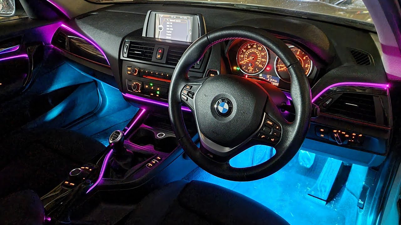 F.Kr. stang systematisk BMW 1 Series F20 Ambient Light Install | RGB LED Car Interior Lights | Car  Ambient Lights - YouTube