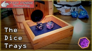 Wood & Kangaroo Leather Dice Trays (DIY Dice Tower: Part 2)