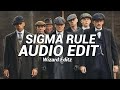 Sigma rule  dior audio edit