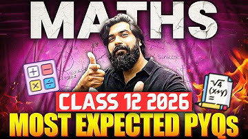CBSE Class 12 Maths 2026 | Most Expected PYQ Revision for Boards 2026🔥 By Gagan Makkar Sir