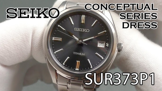 SEIKO SUR377P1 CS Dress TITANIUM - YouTube