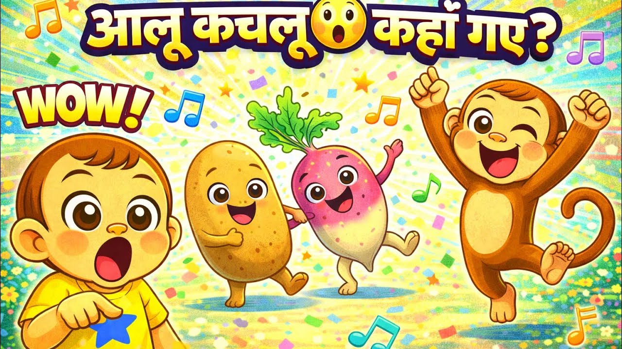 Aaloo Kachaloo 😲 Kahan Gaye? | Miko Baby & Miko Monkey | Fun Kids Rhyme 🎵