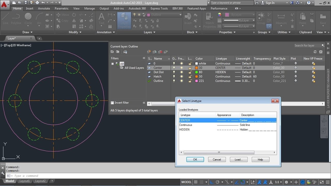 how to make defpoint layer in autocad