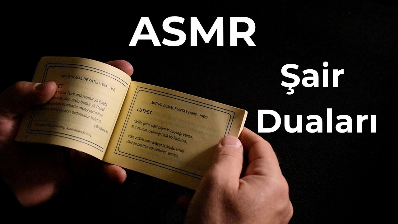 ASMR Şiir Okuma | Şair Duaları | Türkçe ASMR | Fısıltılı şiir okuma