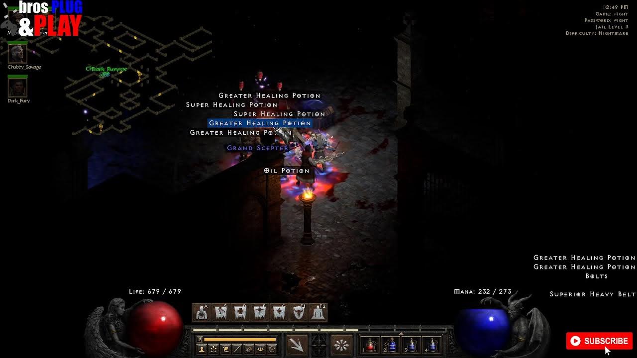 Diablo II Resurrection Nightmare Run 1 YouTube