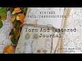 Torn And Tattered Vintage Fall Journal