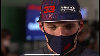 Details F1 2021 Max Verstappen Post Race Interview Qatar GP News
