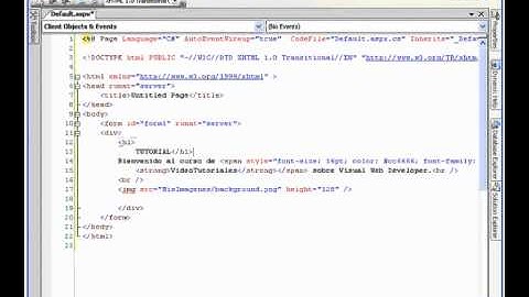 02.- Curso VWD y ASP.NET. Crear un Sitio Web