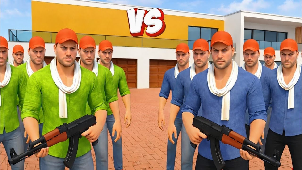 Jack Green Gang vs Jack Blue Gang Final War 😱 Only One Survived | GTA Gang War