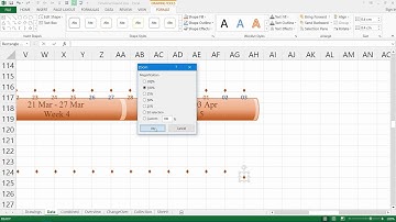 How to create timeline in MS Excel 2013 – 4. Timeline creation.