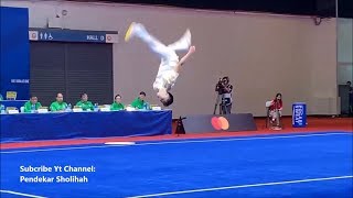 BEST WUSHU TAOLU SEAGAMES 2019 CHANG QUAN AKSI EDGAR XAVIER MARVELO INDONESIA JUARA DICURANGI JURI