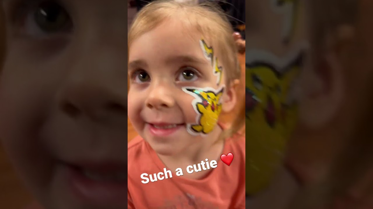 PIKACHU FACE PAINT ❤️😊 