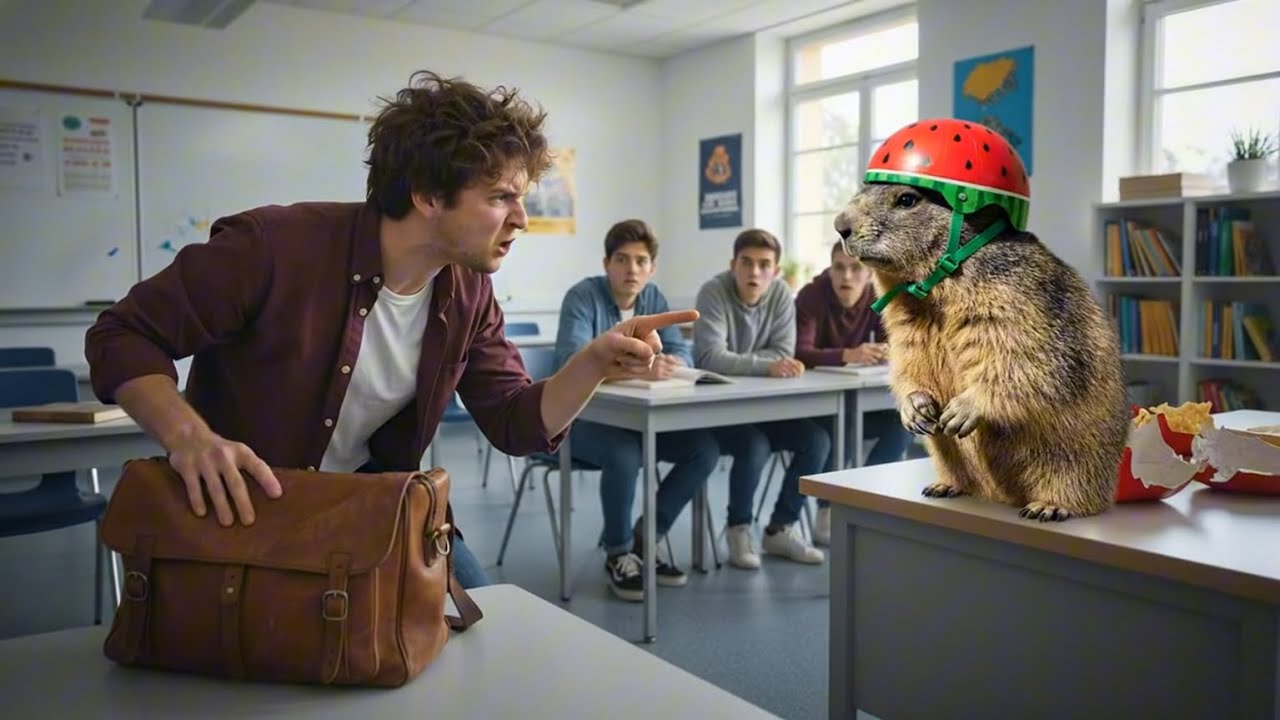 Marmot Gets Pranked in Class! Marmot Funny Moment Turns Marmot Hero