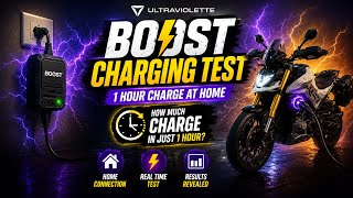 Ultraviolette Boost Charger Test ⚡ How Much Charge in 1 Hour at Home? 😳🔋