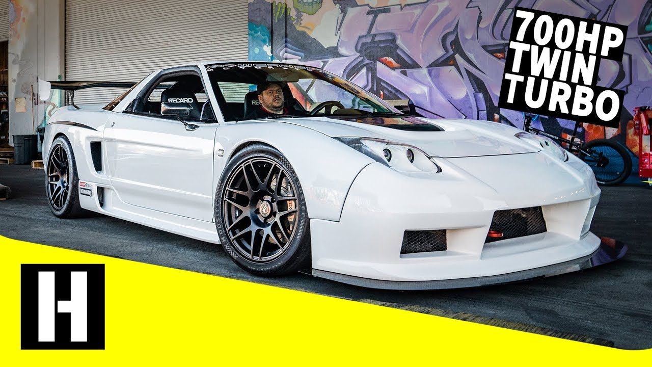 Twin Turbo Widebody Track Smashing Nsx On Wide Slicks Global Time Attack Animal Youtube