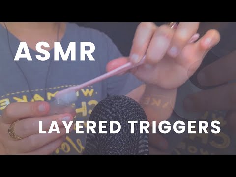 LAYERED ASMR TRIGGERS FOR 45MINS!!! - NO TALKING