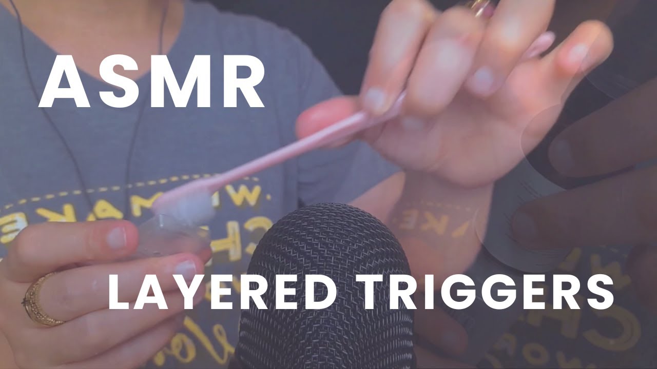 LAYERED ASMR TRIGGERS FOR 45MINS!!! - NO TALKING