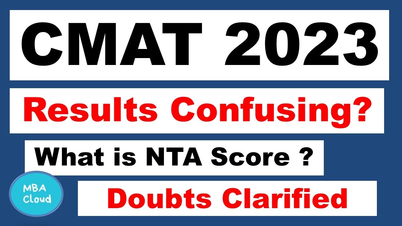CMAT 2023 NTA Score PercentileDoubts Clarified YouTube